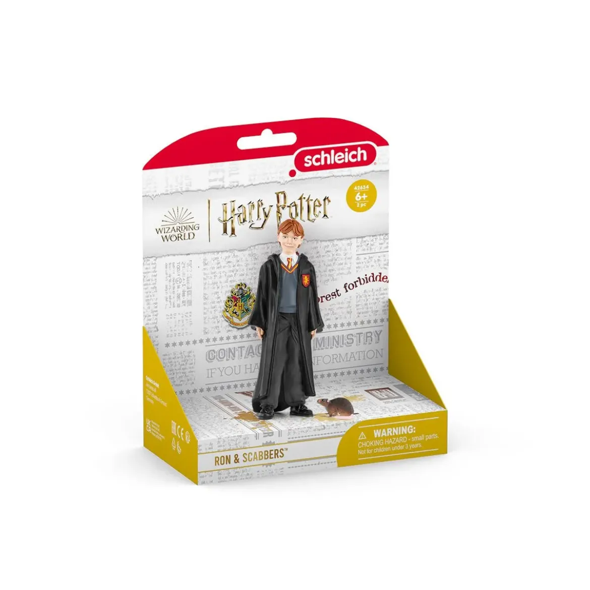 Schleich 42634 Wizarding World Of Harry Potter Ron ja Kutka Rotta 10cm