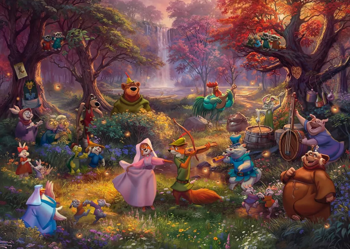 Schmidt Thomas Kinkade 1000 Palan Palapeli Disney Robin Hood