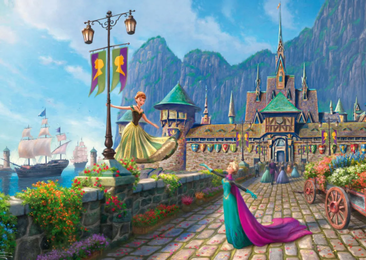 Schmidt Thomas Kinkade 1000 Palan Palapeli Frozen Celebration In Arendelle