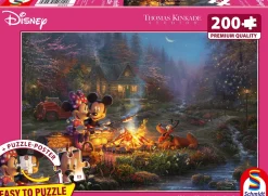 Schmidt Thomas Kinkade 200 Palan Palapeli Mickey And Minnie Sweetheart Campfire