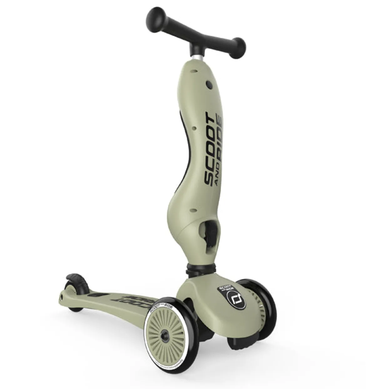 Scoot & Ride Potkulauta/Potkupyörä Highwaykick 1 Olive/Oliivinvihreä