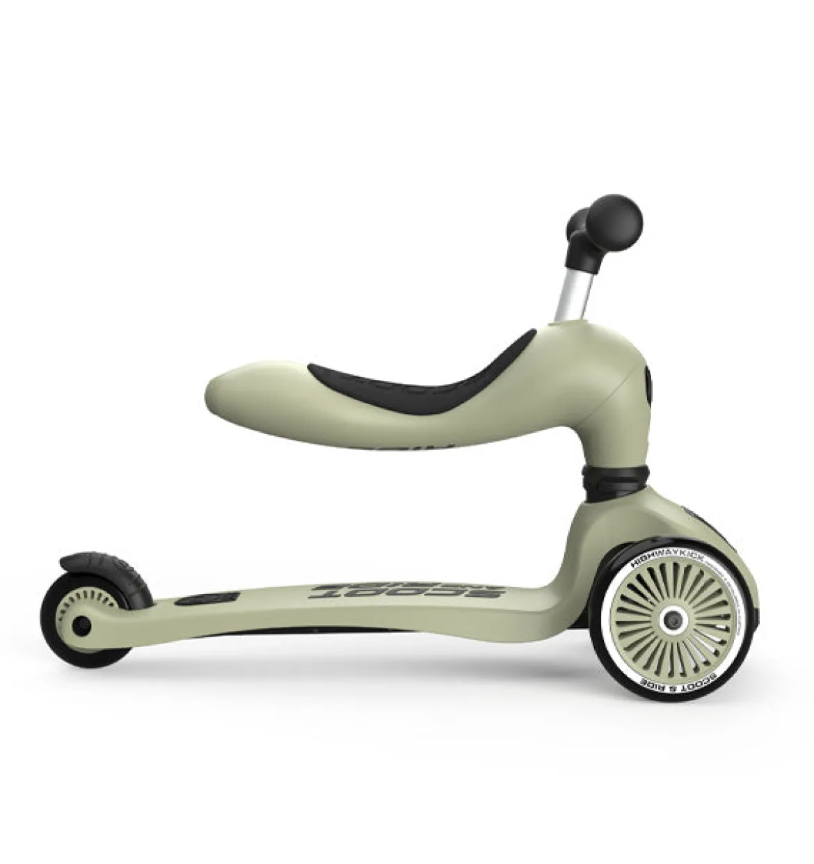 Scoot & Ride Potkulauta/Potkupyörä Highwaykick 1 Olive/Oliivinvihreä