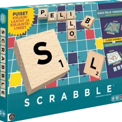 Scrabble Wood/ Puinen Scrabble Sanapeli