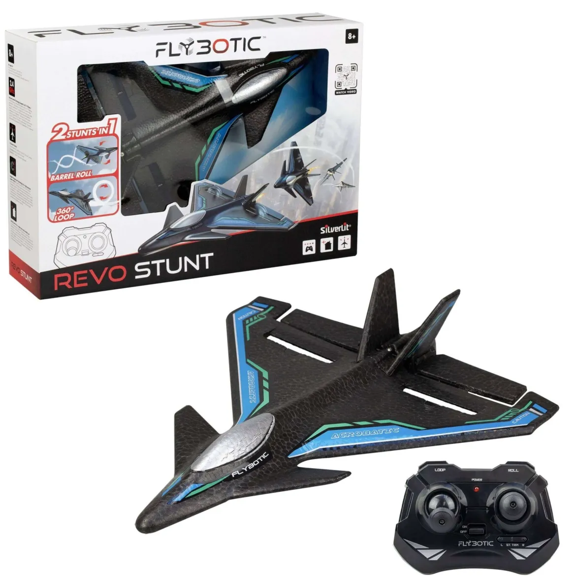 Silverlit Flybotic Revo Stunt 2 in 1 Radio-Ohjattava Lentokone