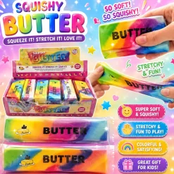 Squishy Butter Squeezy Puristeltava Voi Sateenkaari