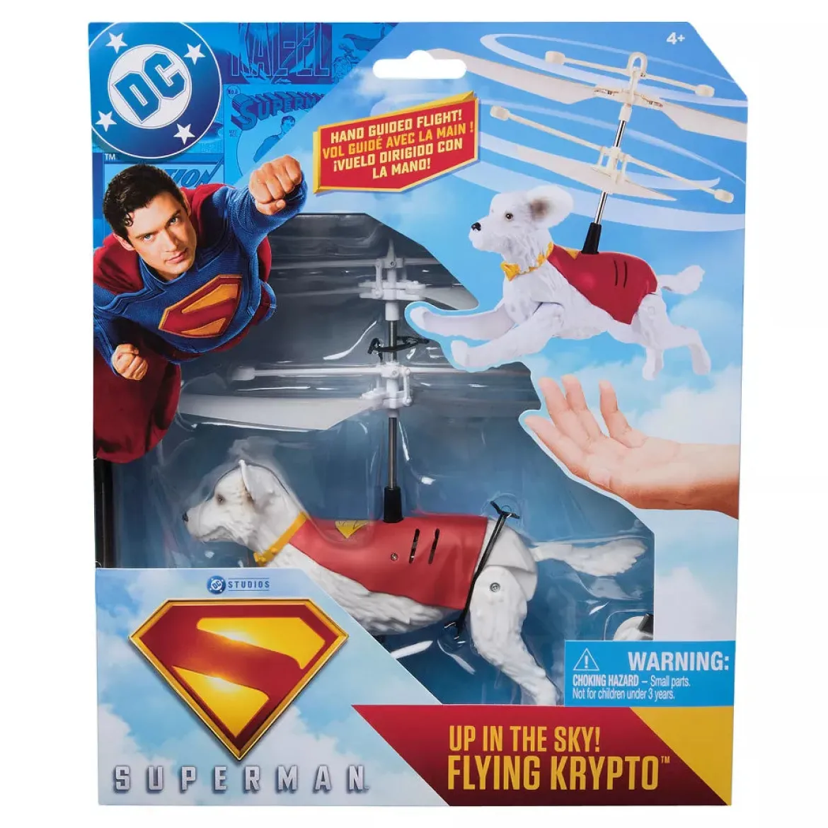 Superman Movie Flying Krypto Radio-ohjattava Lennätettävä Koira 19 cm