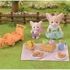 Sylvanian Families 5698 Aurinkoinen Piknik Setti, Aavikkokettusisko ja Vauva