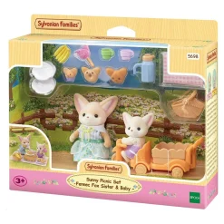 Sylvanian Families 5698 Aurinkoinen Piknik Setti, Aavikkokettusisko ja Vauva
