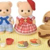 Sylvanian Families 5852 Biscuit Bear Sisko ja Veli Piknikillä