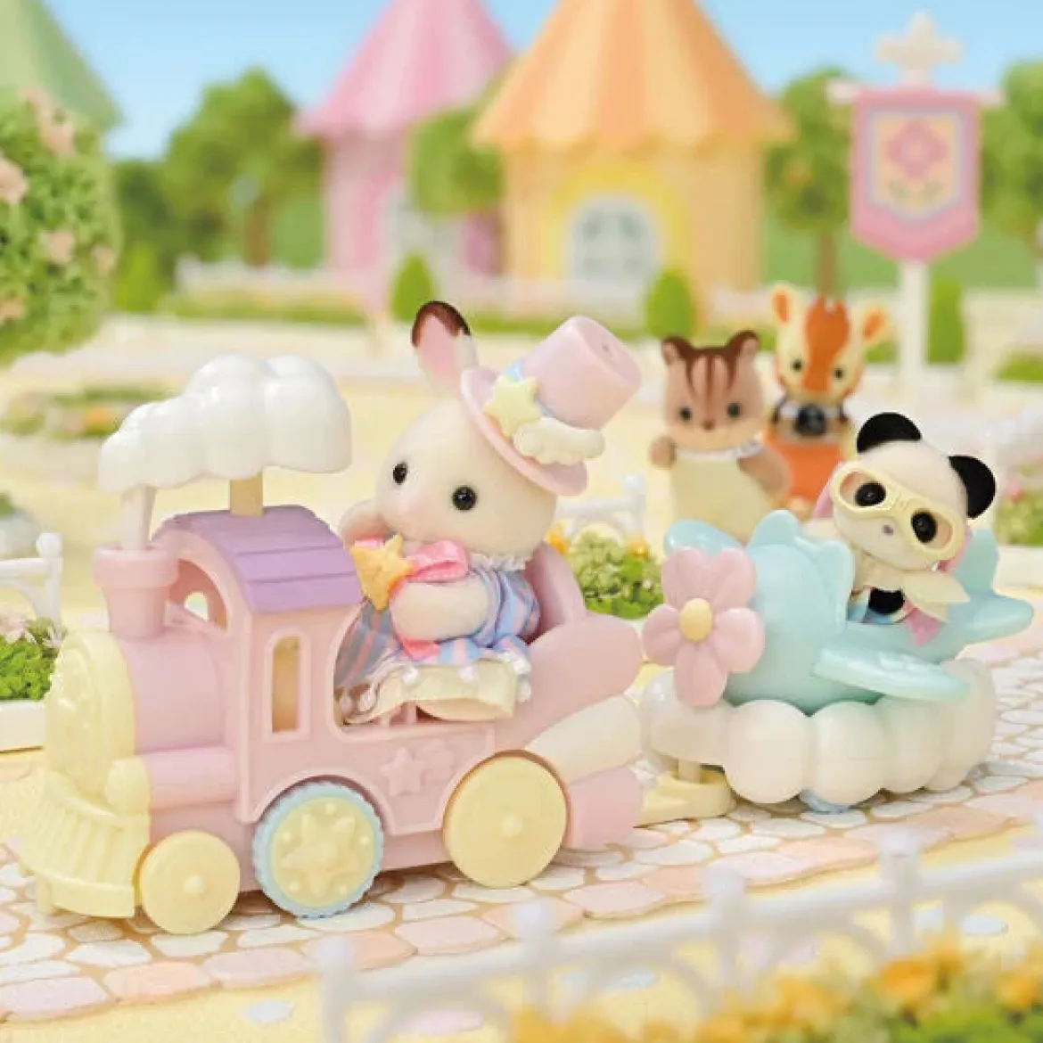 Sylvanian Families Huvipuistosetti Lentokone & Juna