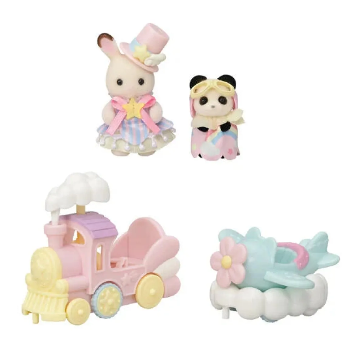 Sylvanian Families Huvipuistosetti Lentokone & Juna
