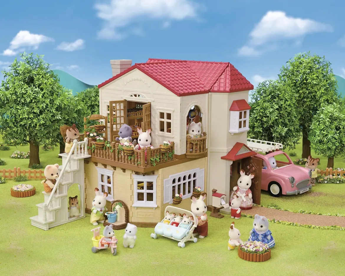 Sylvanian Families 5708 Kaupunkitalo Ullakolla