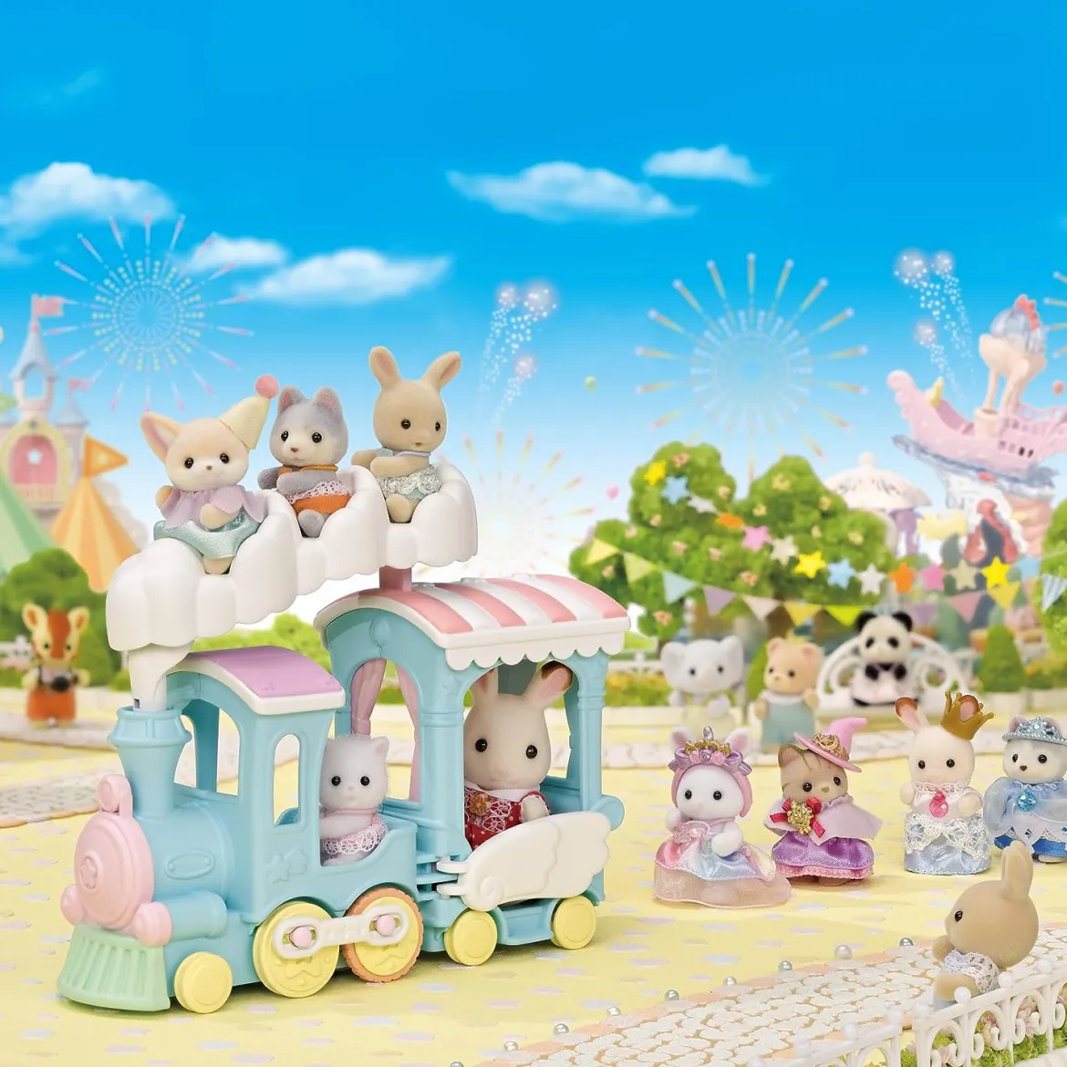 Sylvanian Families 5702 Keinuva Sateenkaarijuna
