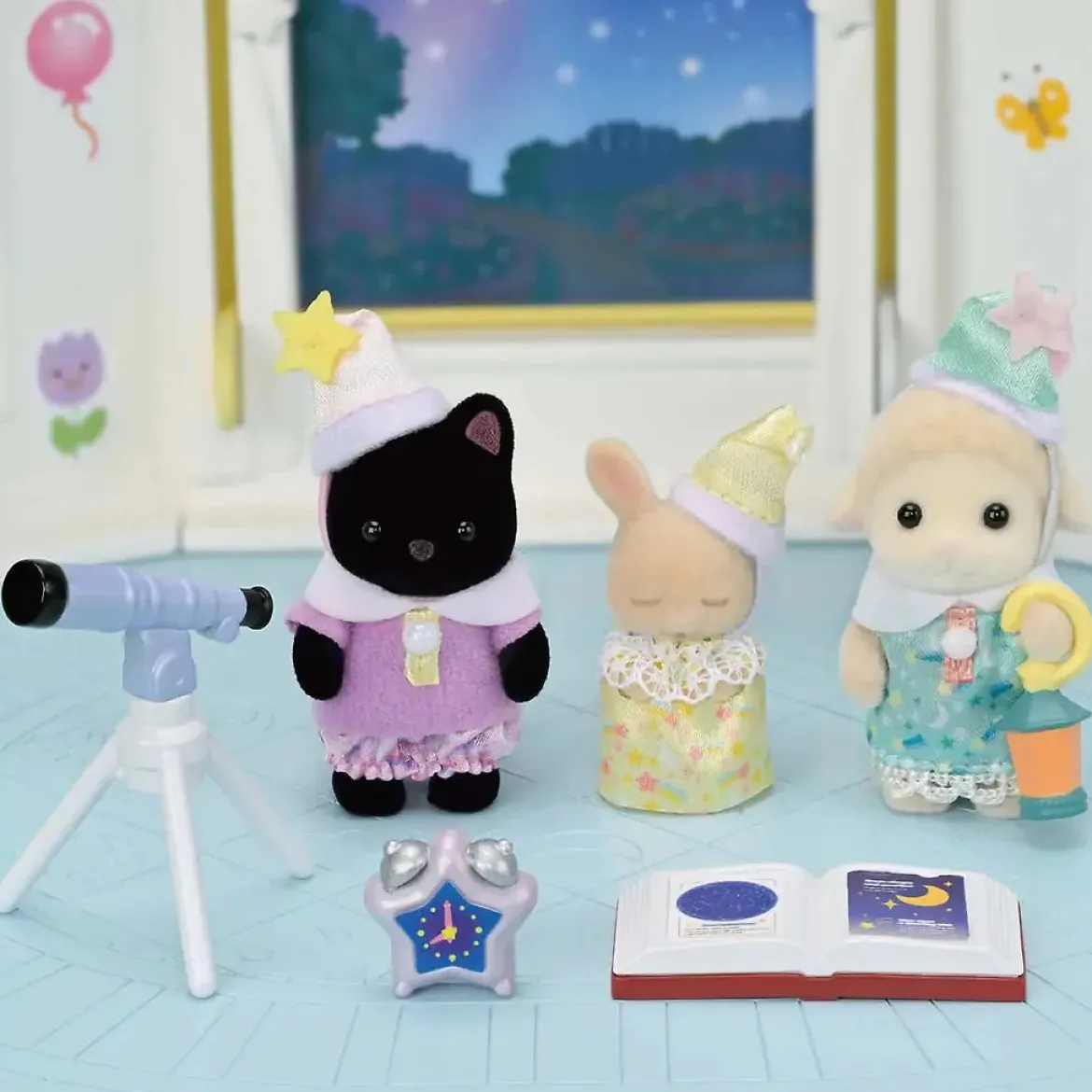 Sylvanian Families 5750 Kolmoset Yökylässä