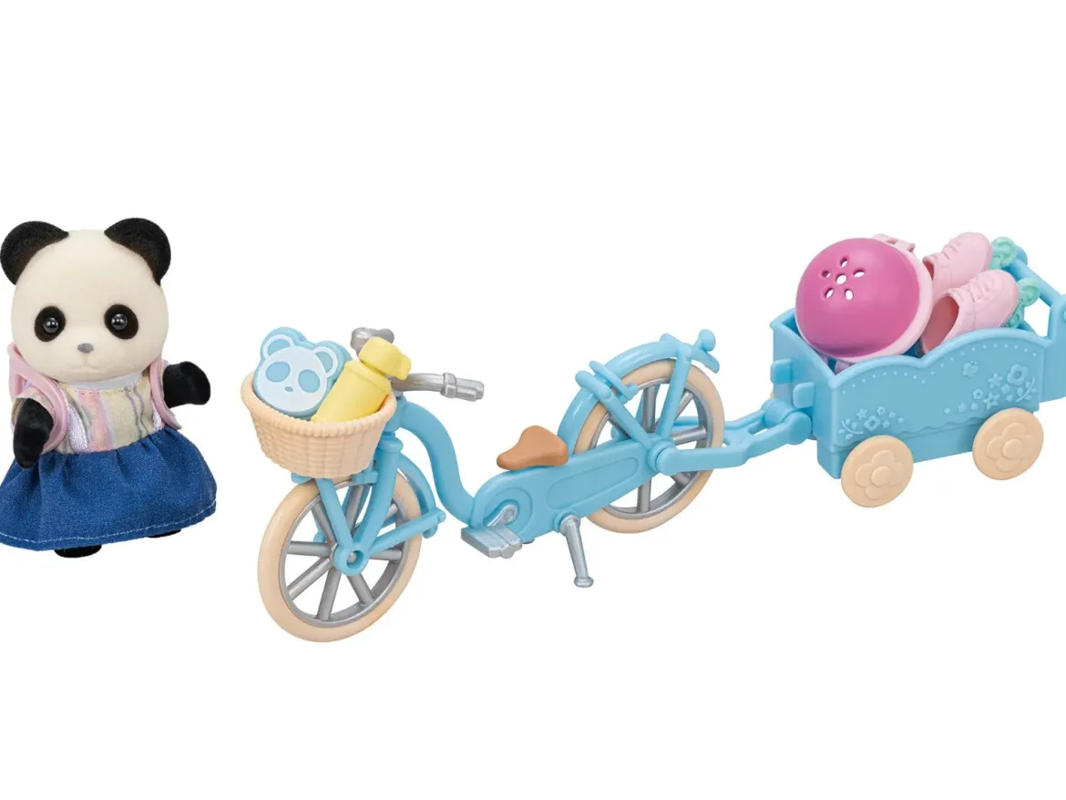 Sylvanian Families Pandatyttö Pyörä ja Rullaluistinsetti
