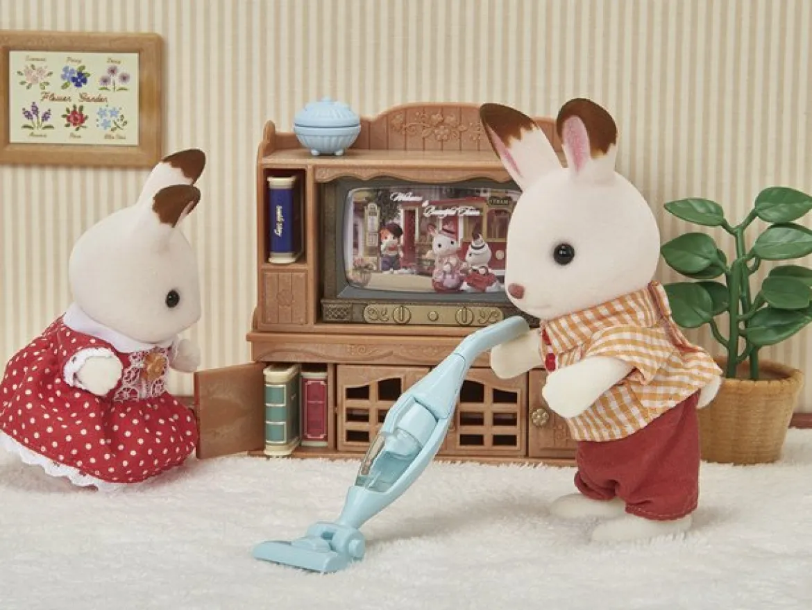 Sylvanian Families Pyykkikone sekä Pölynimuri