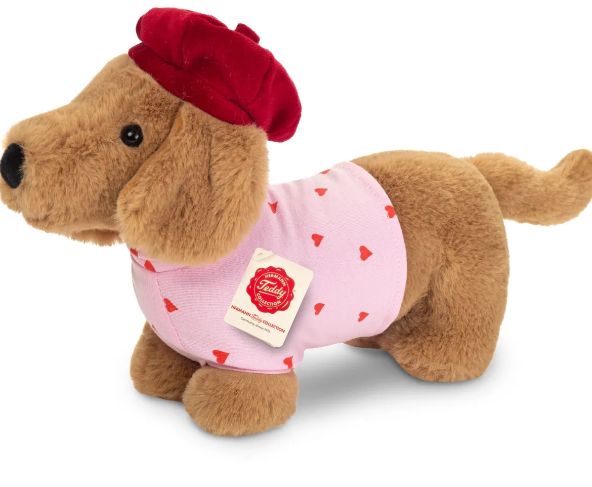 Teddy Hermann Mäyräkoira Pehmolelu Asusteilla 26 cm (Sydämillä)