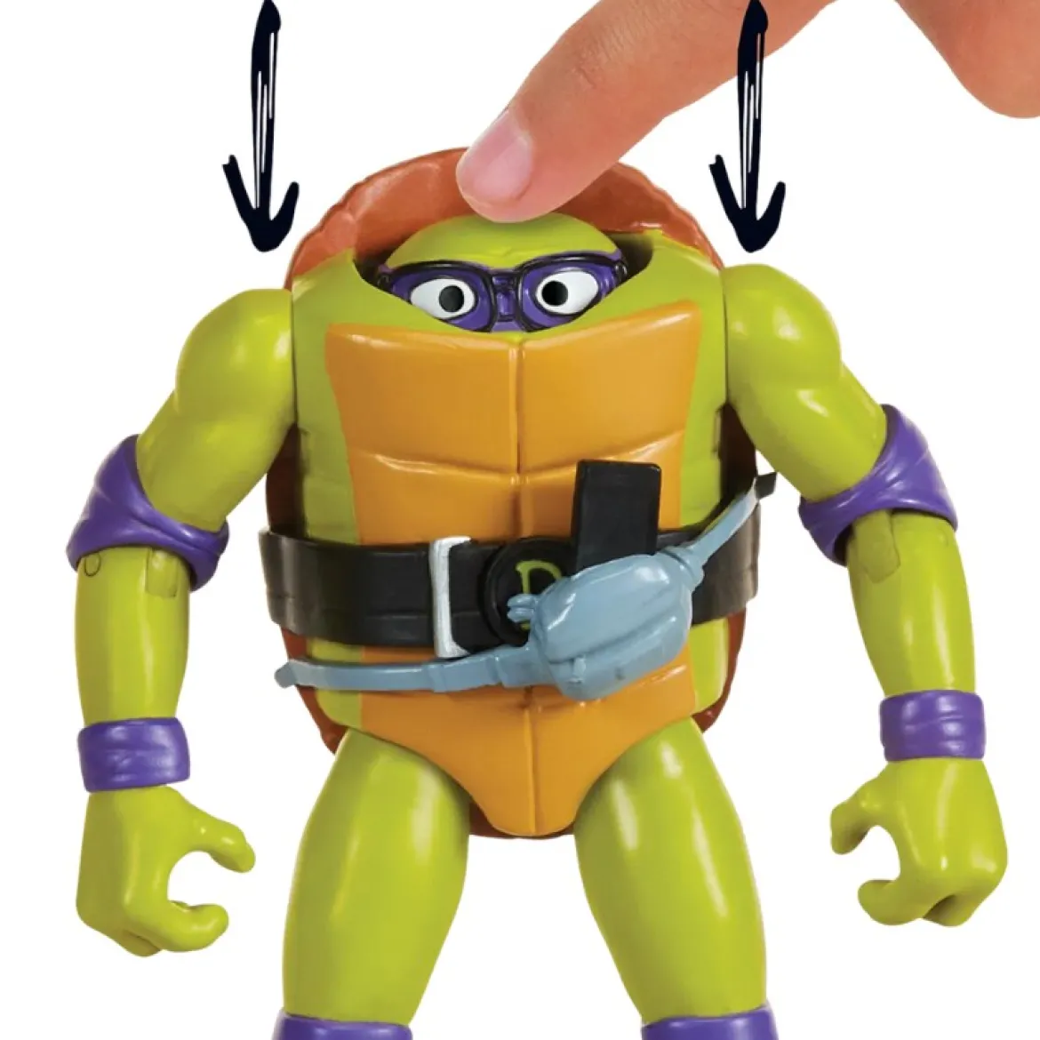 Teini-ikäiset Mutanttininjakilpikonnat Head Droppin' Donatello 11cm Figuuri