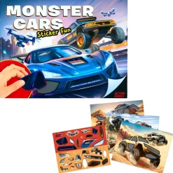 TOPModel Action World Monster Car Sticker Fun -Tarrakirja