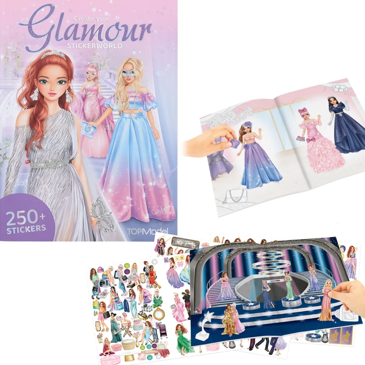 TOPModel Glamour Stickerworld -Puuhakirja