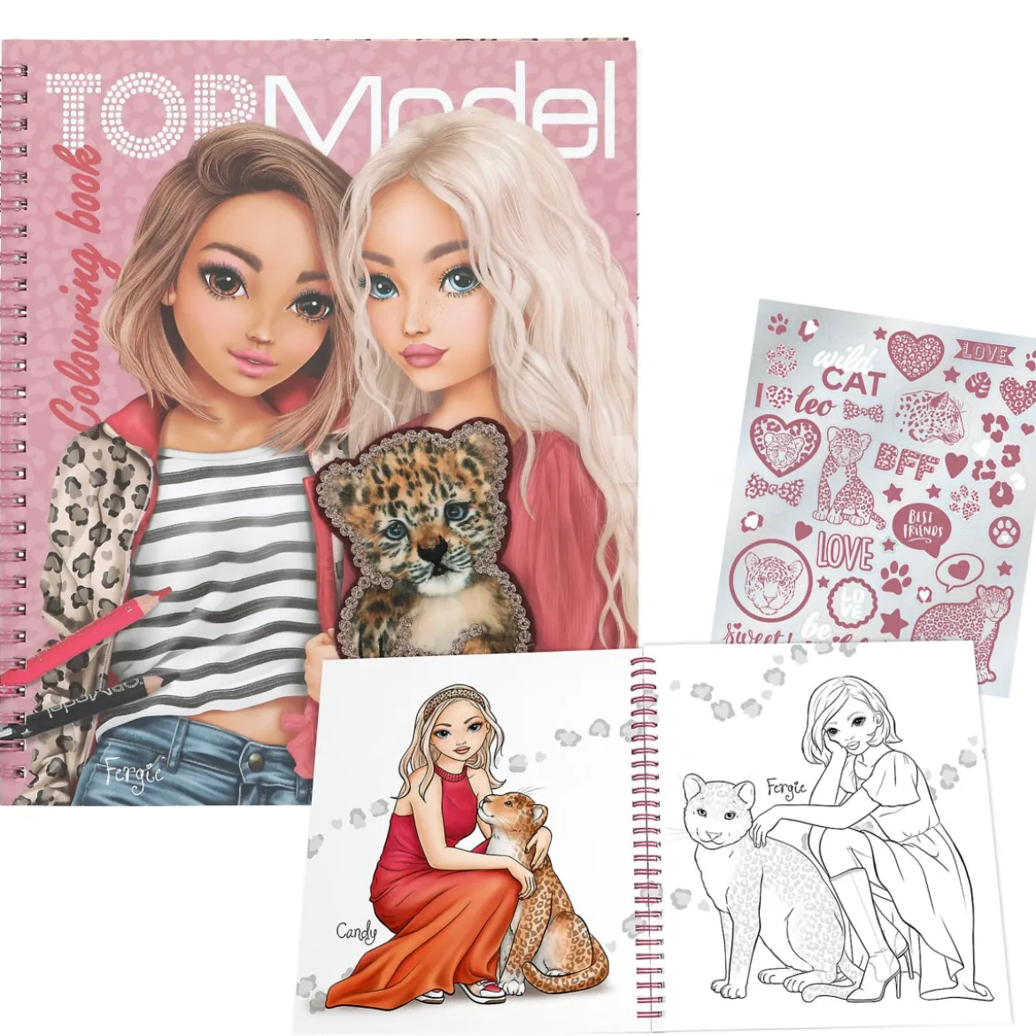 TOPModel Leoheart Värityskirja Paljeteilla