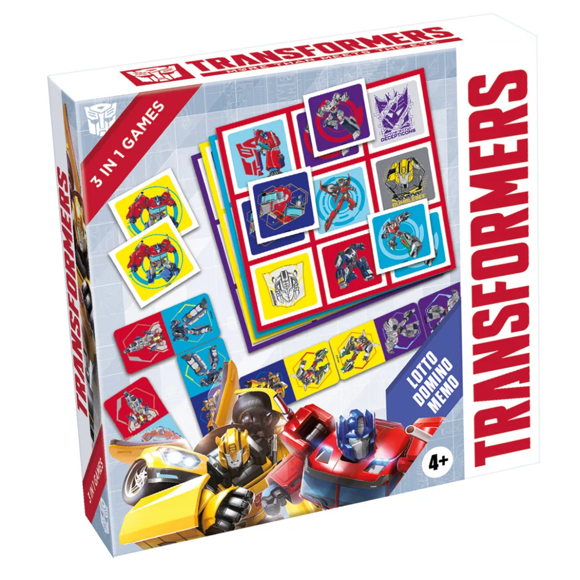 Transformers 3 in 1 Lotto, Domino, Memo
