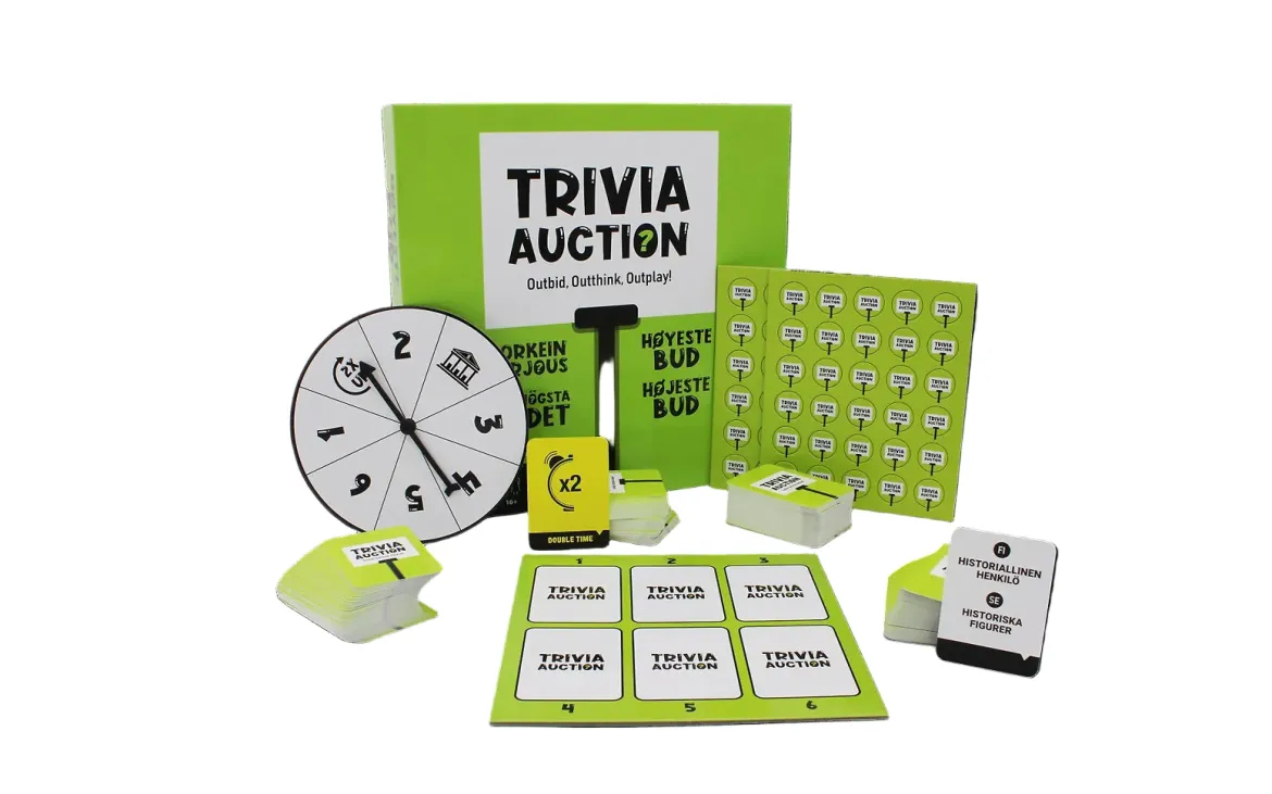 Trivia Auction Korkein Tarjous Peli