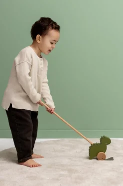 Trixie Puinen Työntölelu Dinosaurus