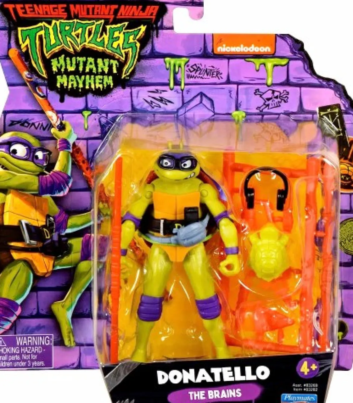 Turtles Mutant Mayhem Donatello 12cm Figuuri ja Varusteet