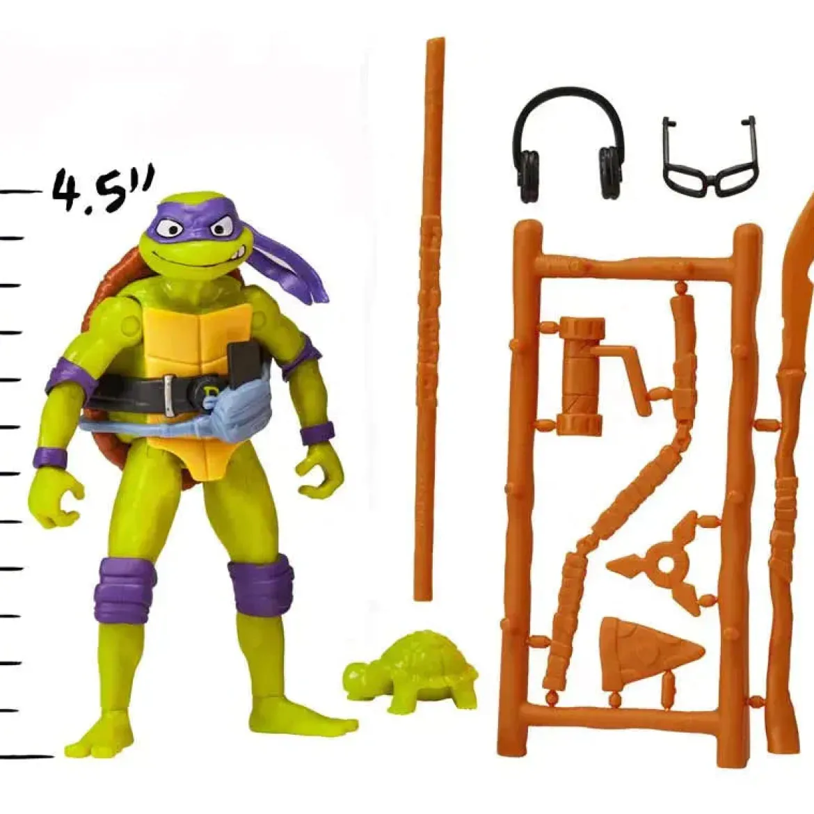 Turtles Mutant Mayhem Donatello 12cm Figuuri ja Varusteet