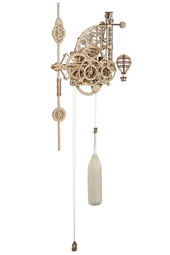 Ugears Model Aero Clock, Wall Clock With Pendulum