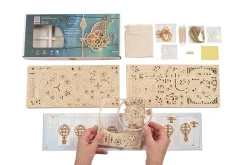 Ugears Model Aero Clock, Wall Clock With Pendulum