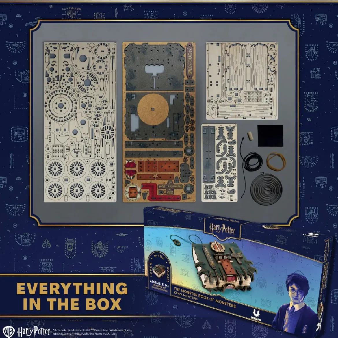 Ugears Rakennussarja Harry Potter The Monster Book Of Monsters