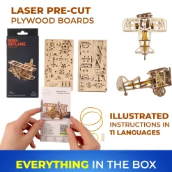 Ugears Rakennussarja Mini Biplane