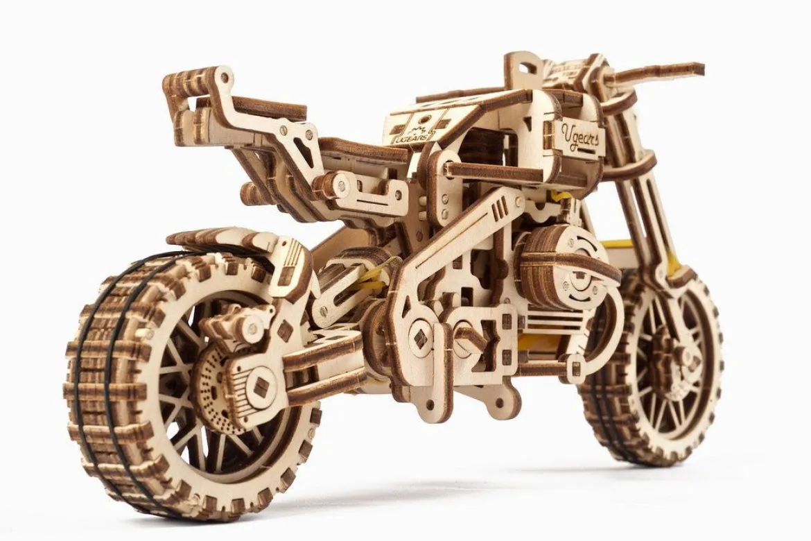Ugears Scrambler UGR-10 With Sidecar