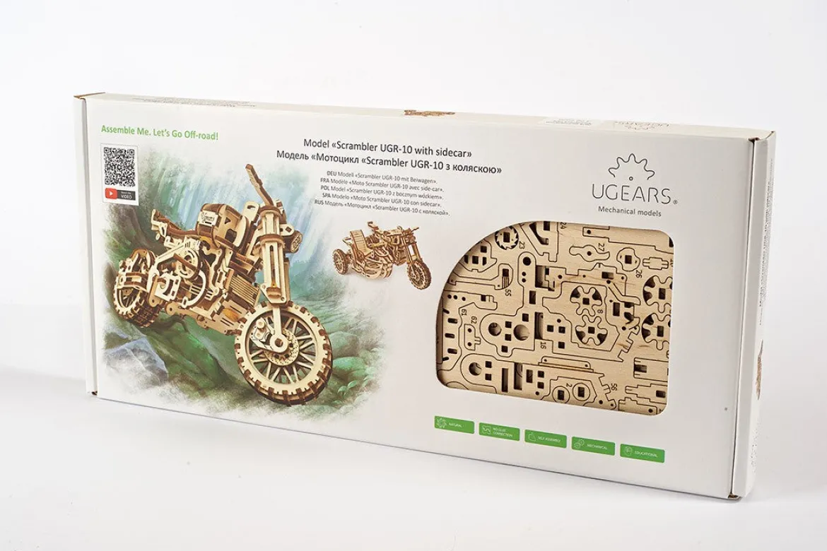Ugears Scrambler UGR-10 With Sidecar