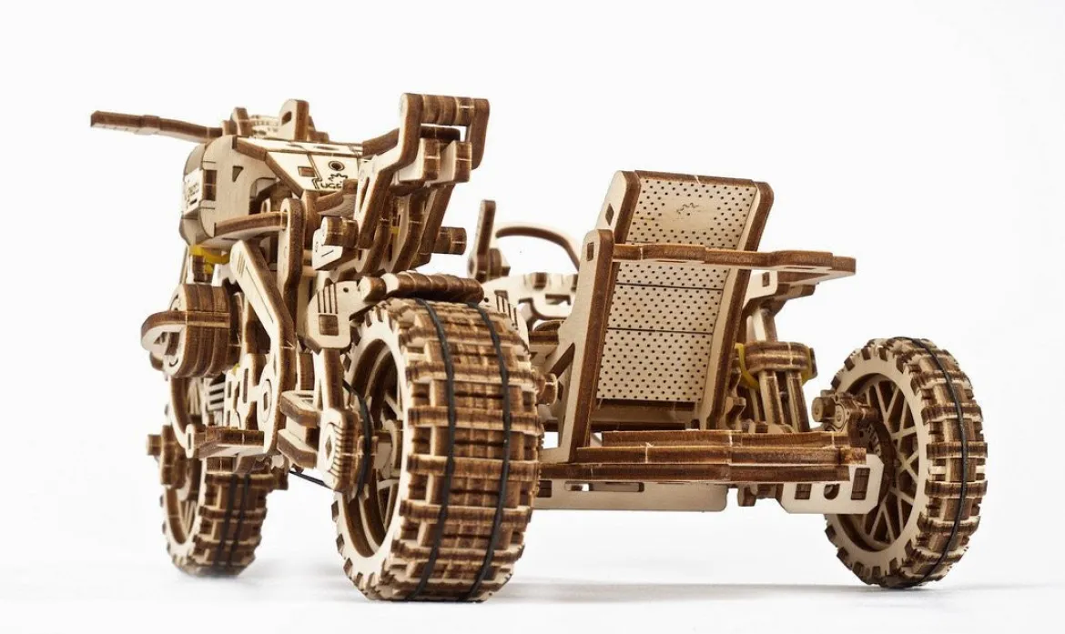 Ugears Scrambler UGR-10 With Sidecar