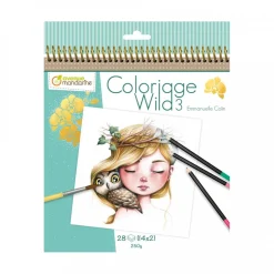 Värityskirja Coloriage Wild 3 Lapset 28 kuvaa