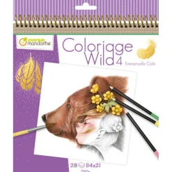 Värityskirja Coloriage Wild 4 Lapset 28 kuvaa