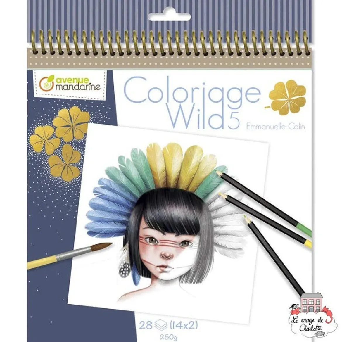 Värityskirja Coloriage Wild 5 Lapset 28 kuvaa