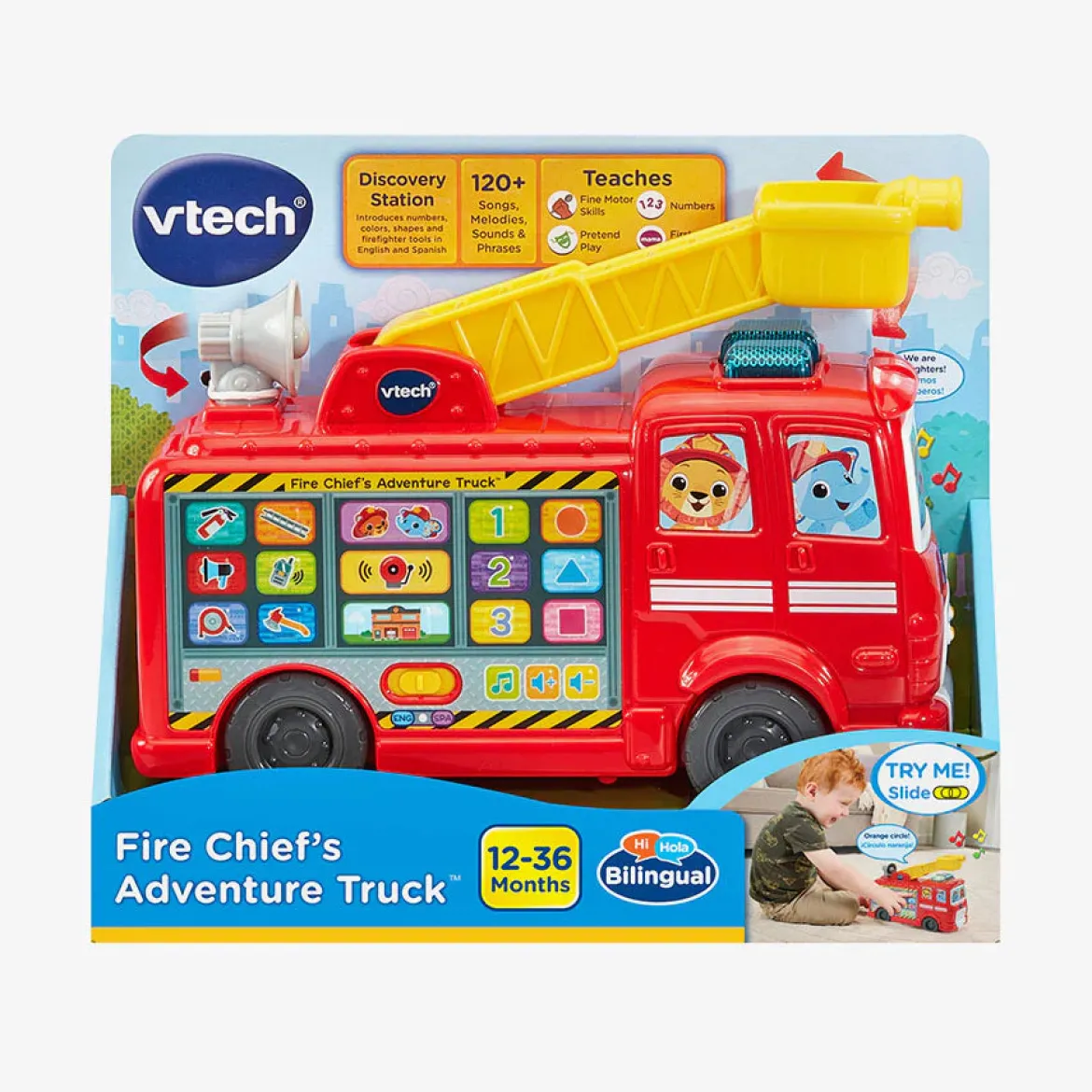 Vtech Kaksikielinen Paloauto Äänillä ja Valolla
