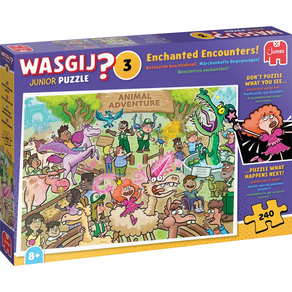 Wasgij Junior 3 Enchanted Encounters Mysteeripalapeli 240 Palaa