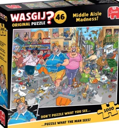 Wasgij Original nro 46 Middle Aisle Madness! 1000 Palan Palapeli