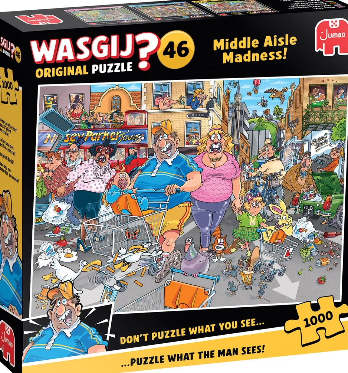 Wasgij Original nro 46 Middle Aisle Madness! 1000 Palan Palapeli