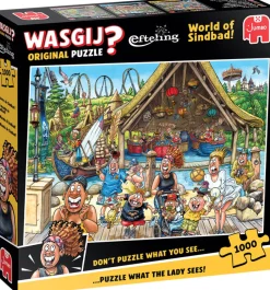 Wasgij Original Puzzle World of Sindbad! 1000 Palan Palapeli