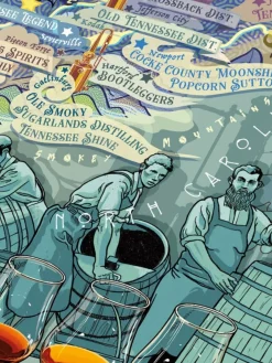 Water And Wines Kentucky and Tennessee Whiskey 1000 Palan Palapeli