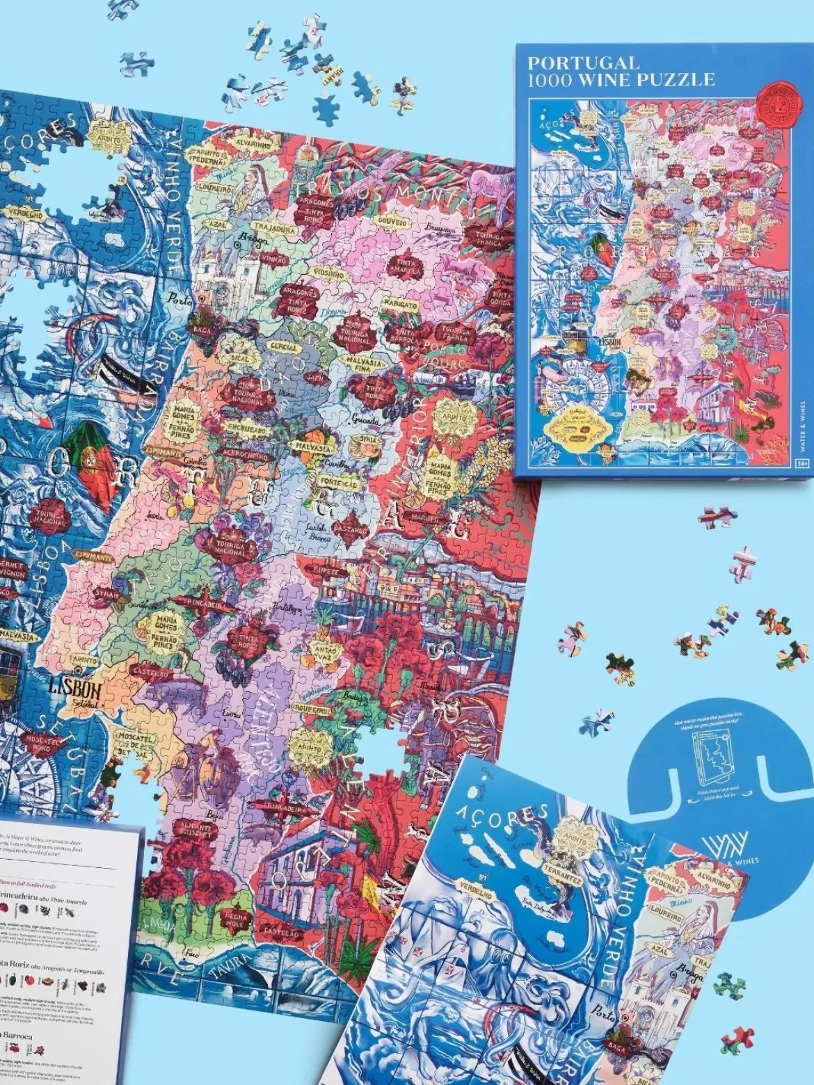 Water And Wines Portugal, Wine Puzzle, 1000 Palan Viini Palapeli