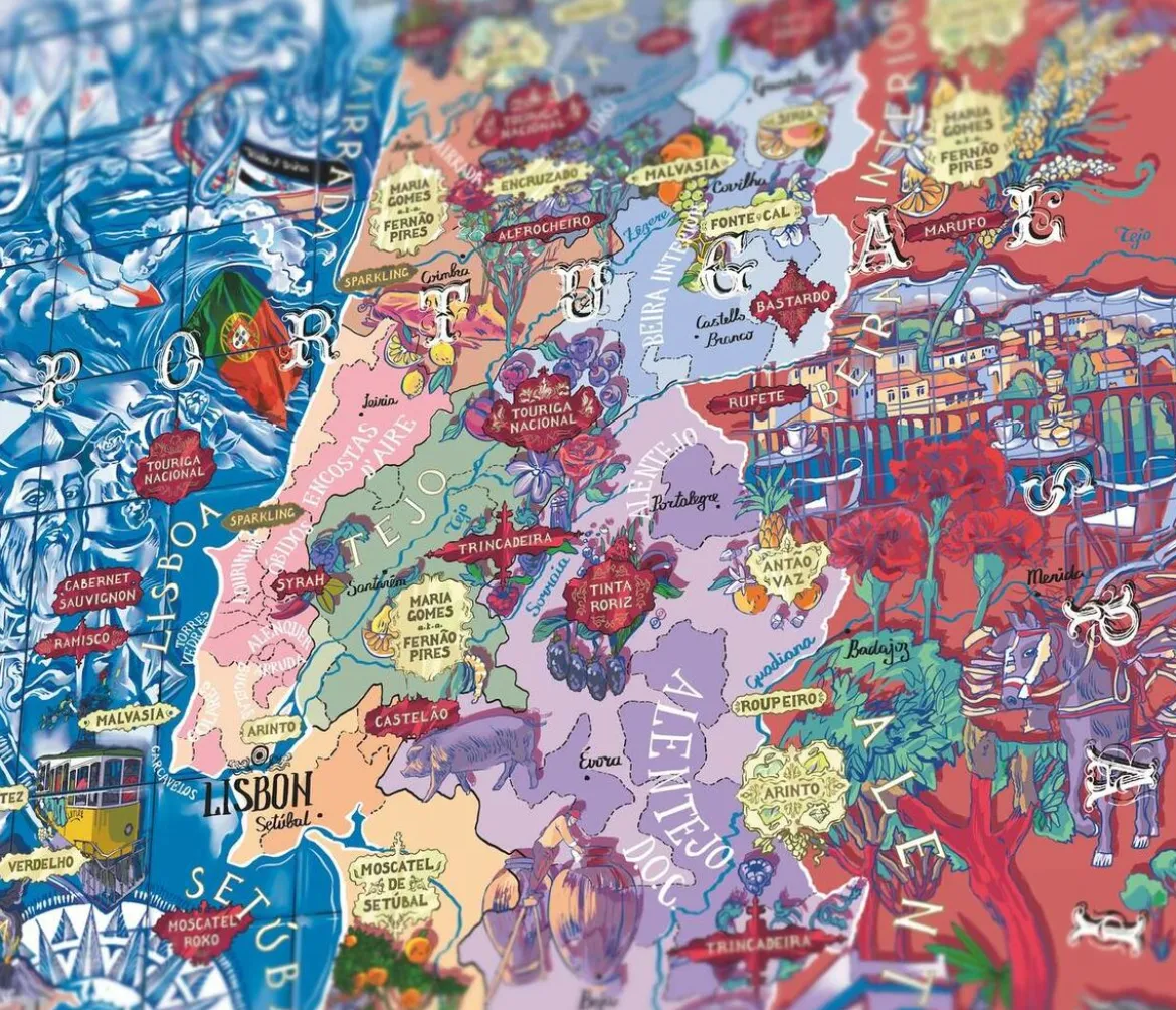 Water And Wines Portugal, Wine Puzzle, 1000 Palan Viini Palapeli