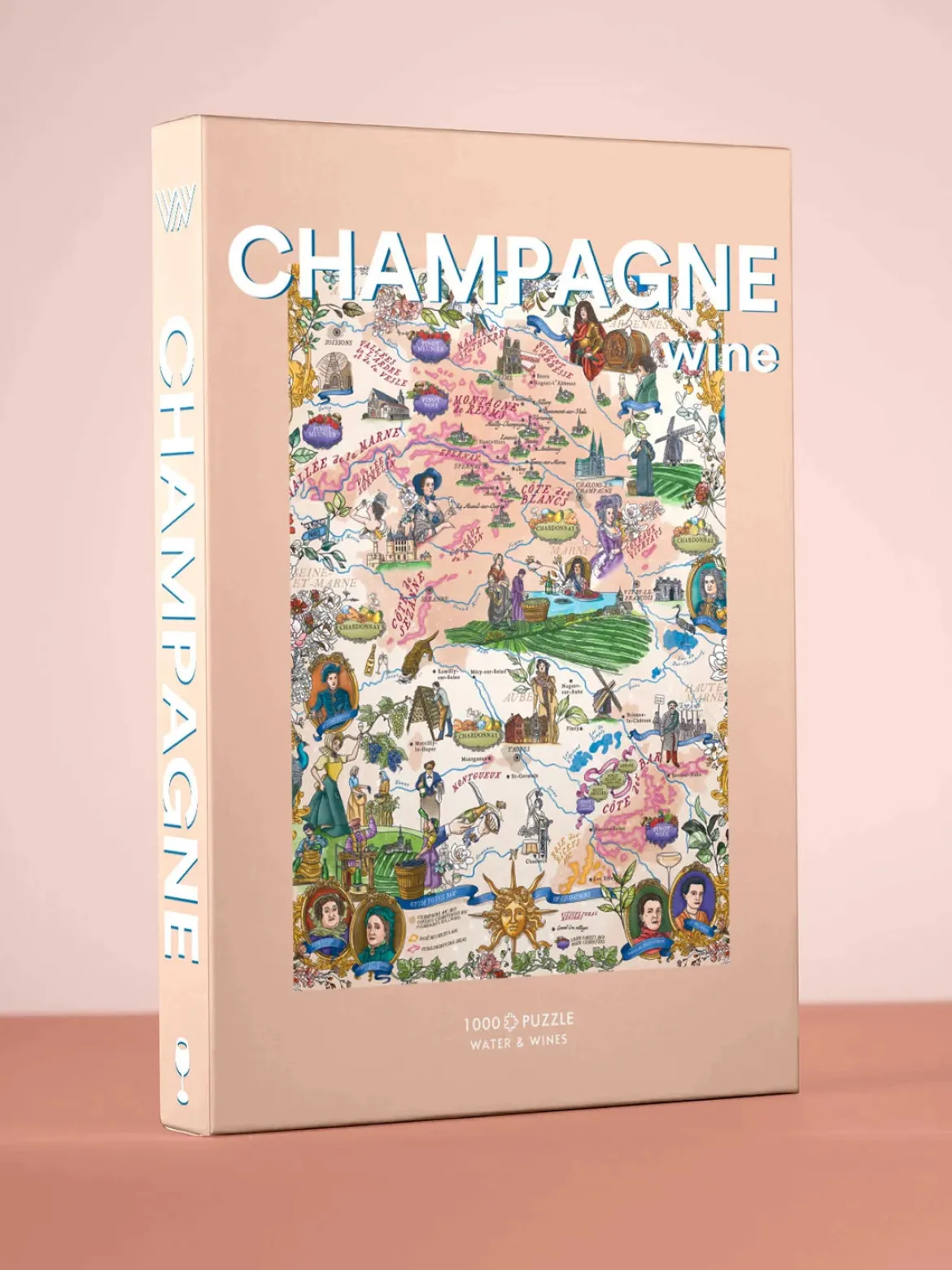 Water And Wines The World Of Champagne, 1000 Palan Samppanja Palapeli