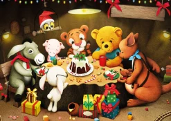 Yazz Puzzle Winnie Christmas 1000 Palan Palapeli Nalle Puhin Joulu